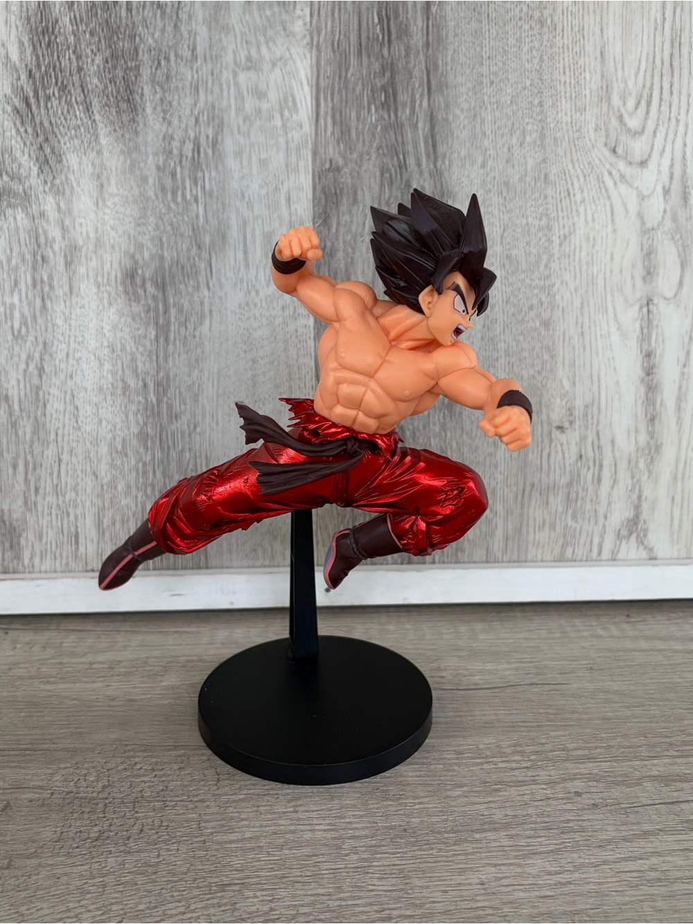 Dragon Ball Z Figure Banpresto Bandai Blood of Saiyans Special X Red Kaioken 9”